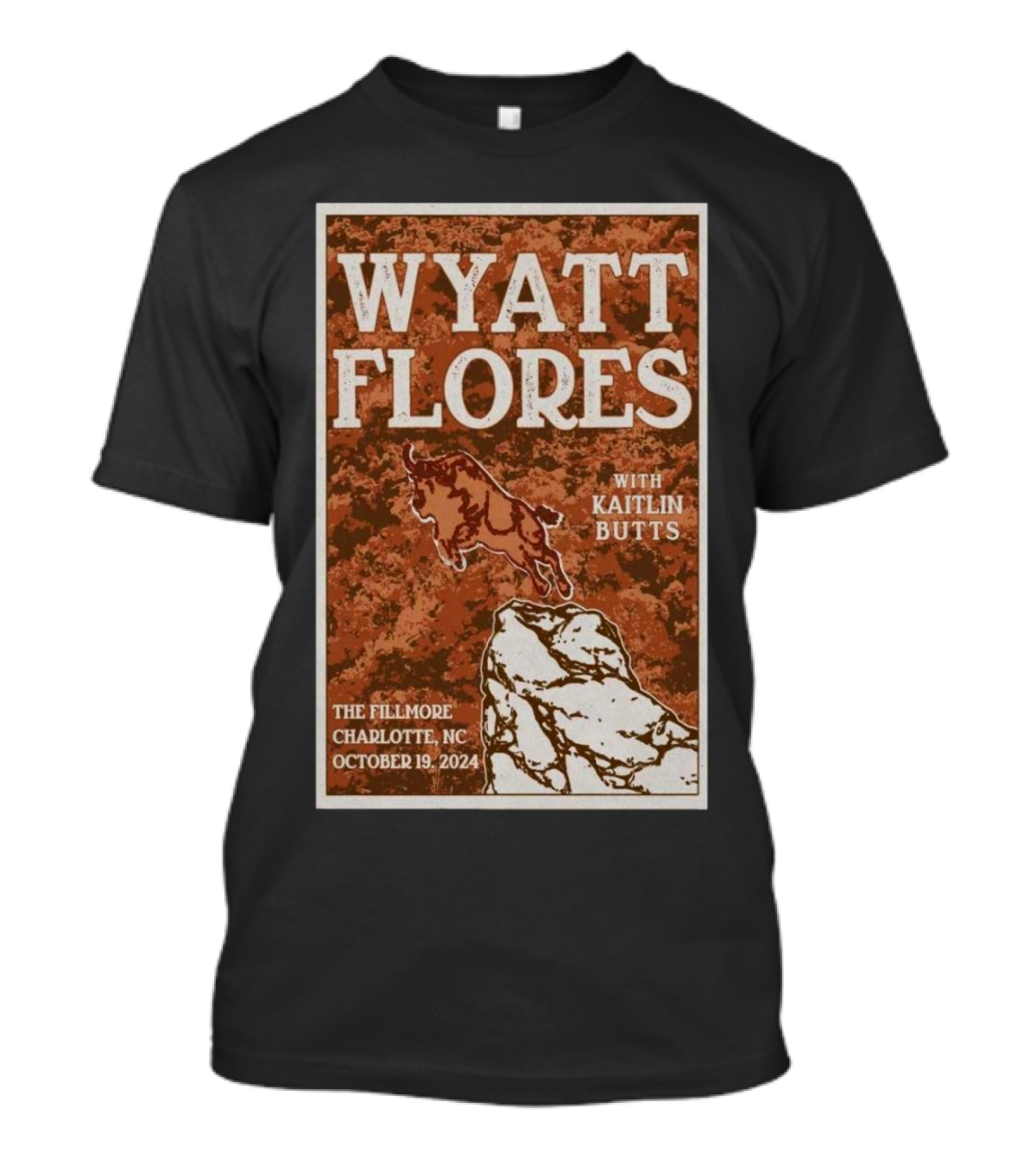 Wyatt Flores With Kaitlin Butts The Fillmore Charlotte NC October 19 T-Shirt