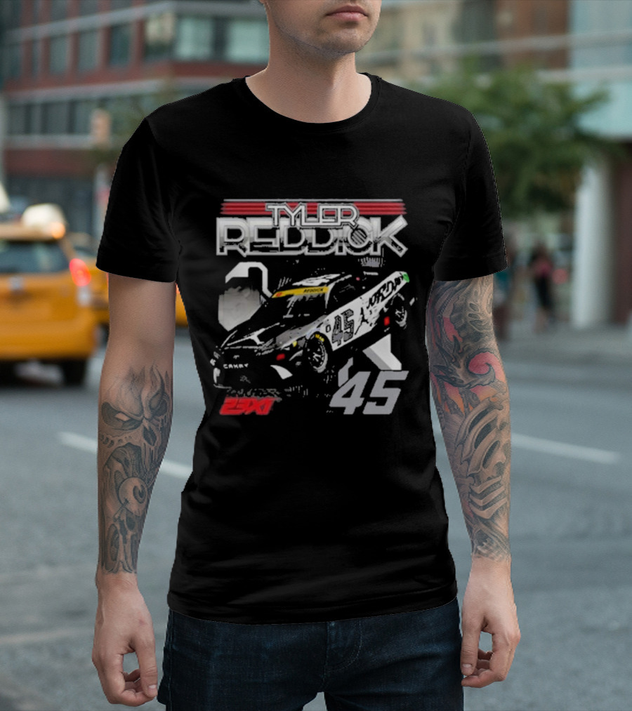 Tyler Reddick 23XI Racing 45 Car Jumpman Jordan Motorsports T-Shirt