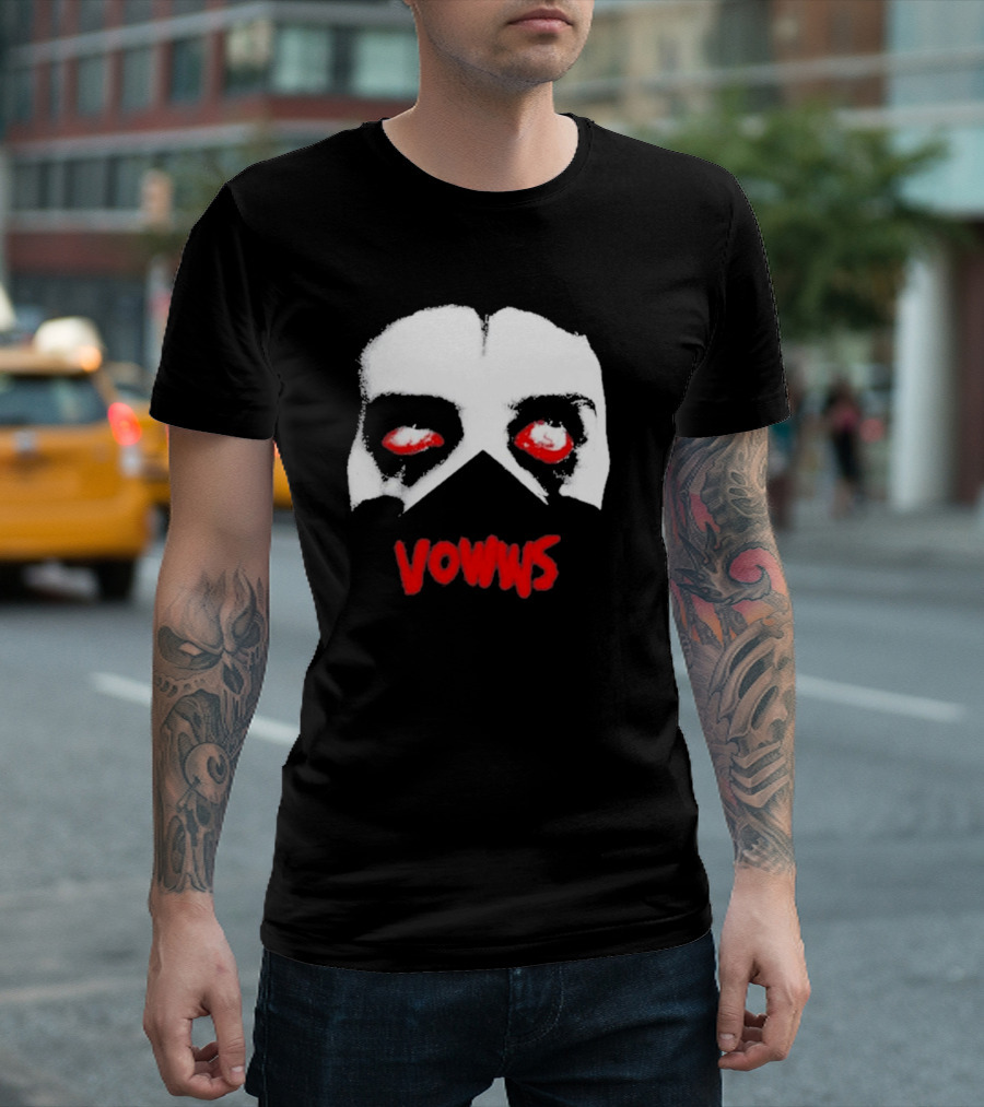 Vowwsband Vowws Red Eyes Hollow Face T-Shirt