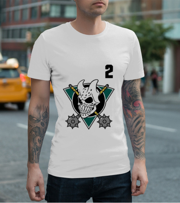 Slaughter To Prevail Hockey Skull Maces Logo 2 T-Shirt