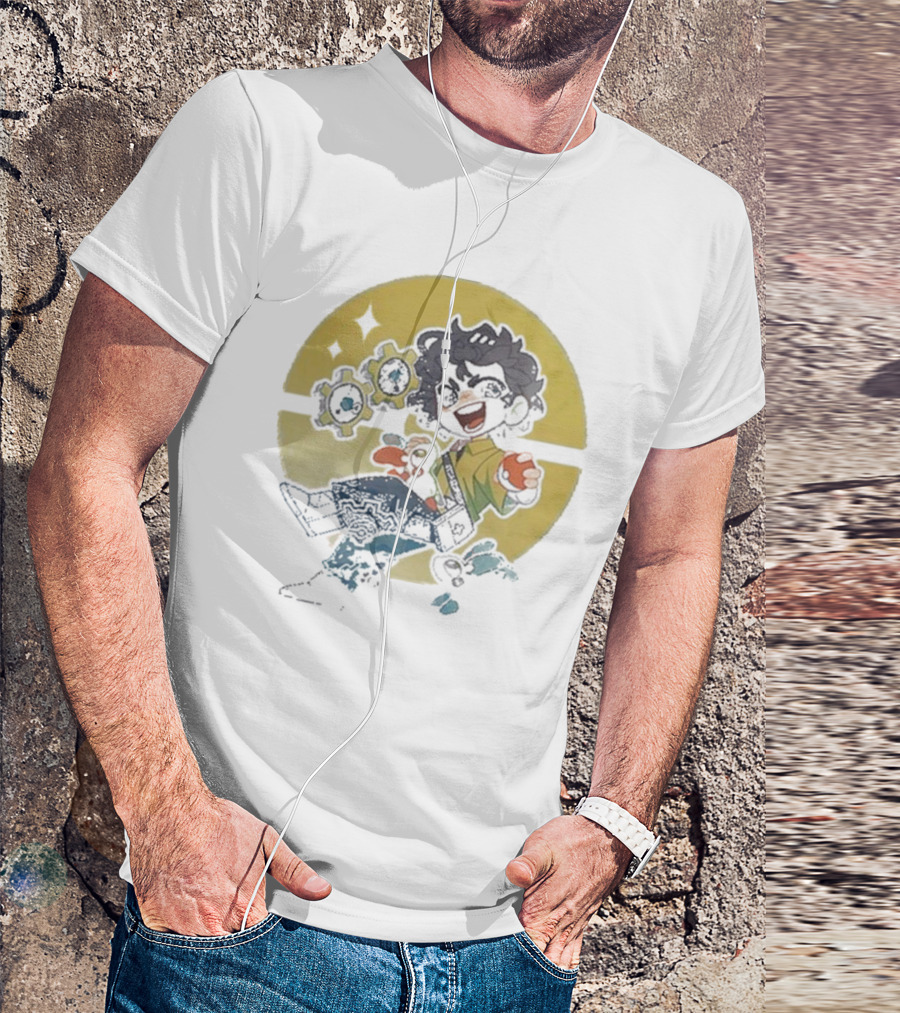 Snifferish Pokemon Trainer With Pokeball And Gears T-Shirt