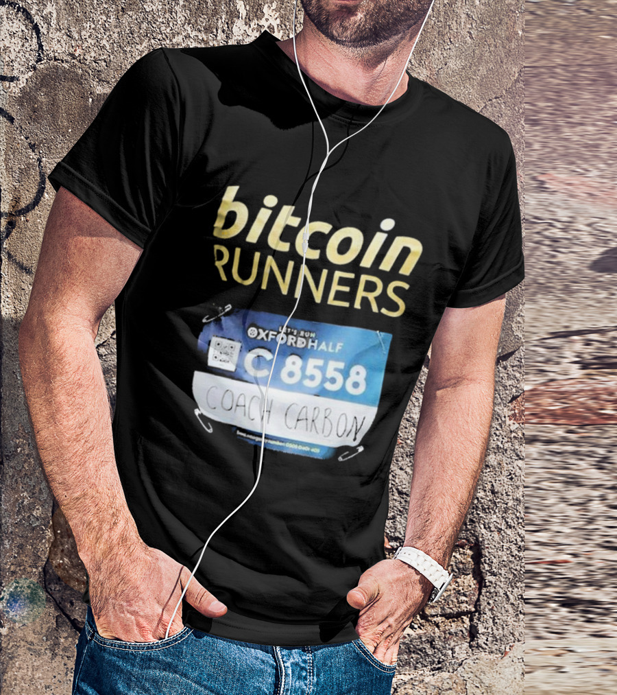 Bitcoin Runners Oxford Half C 8558 Coach Carbon T-Shirt