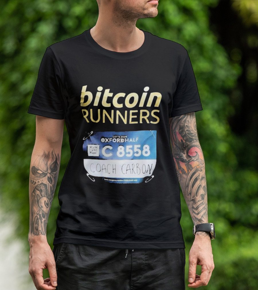 Bitcoin Runners Oxford Half C 8558 Coach Carbon T-Shirt