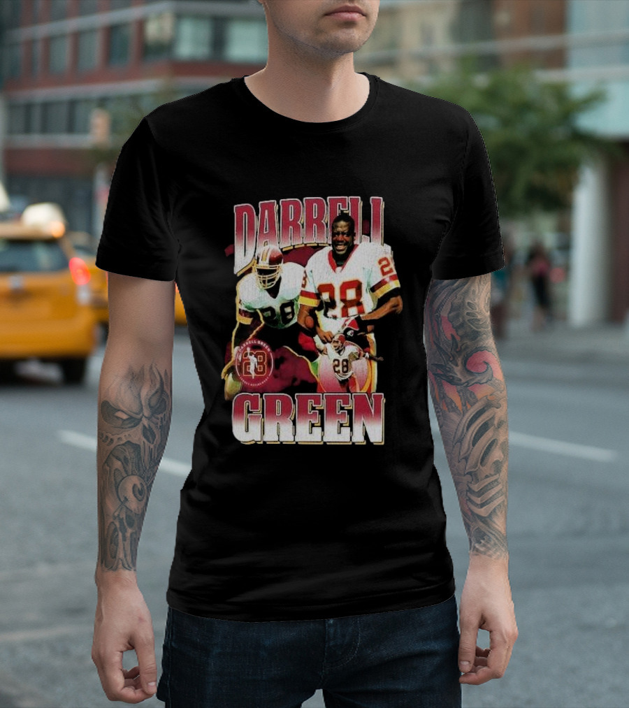 Darrell Green 28 Washington Commanders Mitchell and Ness Player T-Shirt