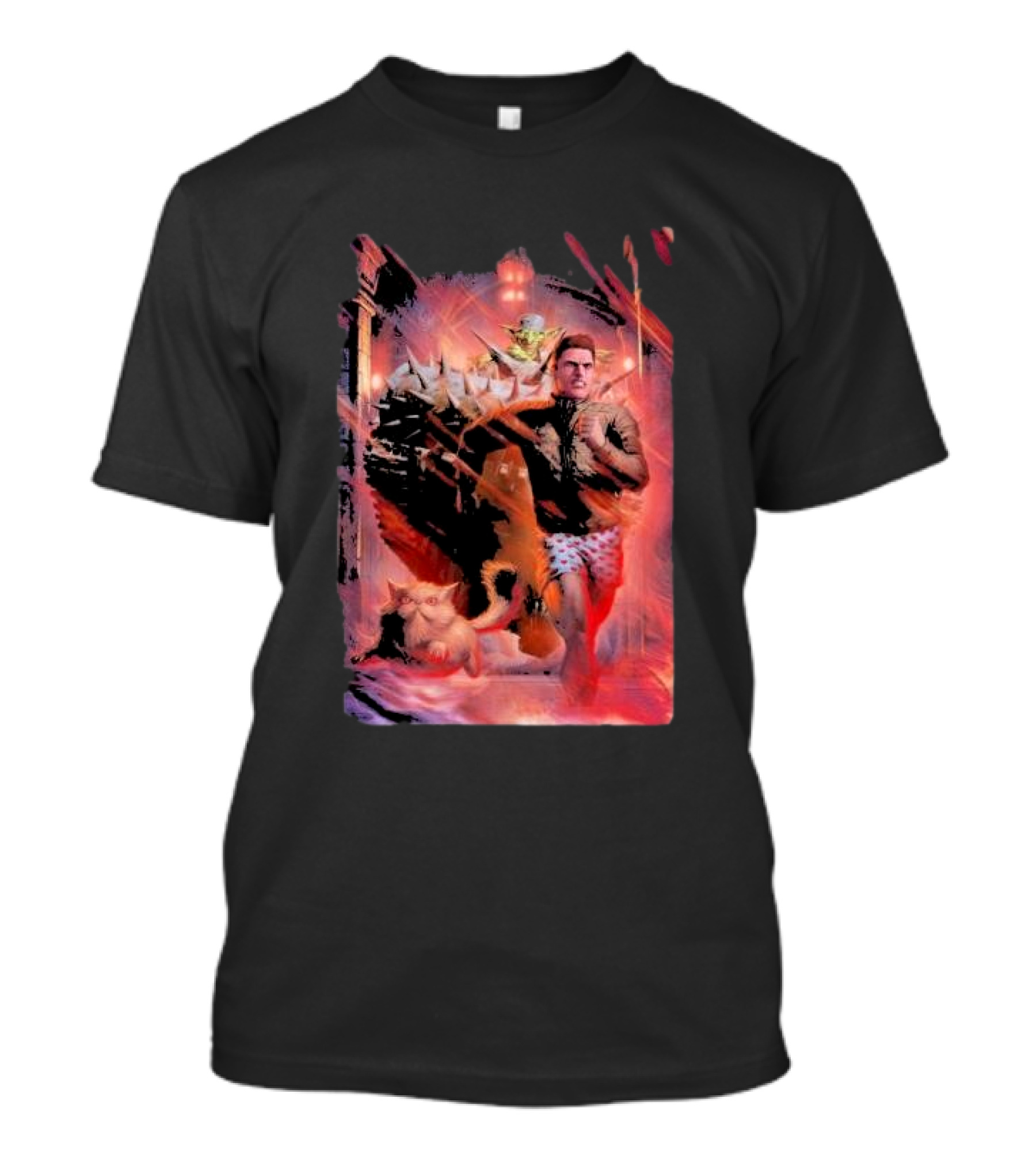 DCC Cover No Litle Man Running With Cat In Surreal Scene T-Shirt
