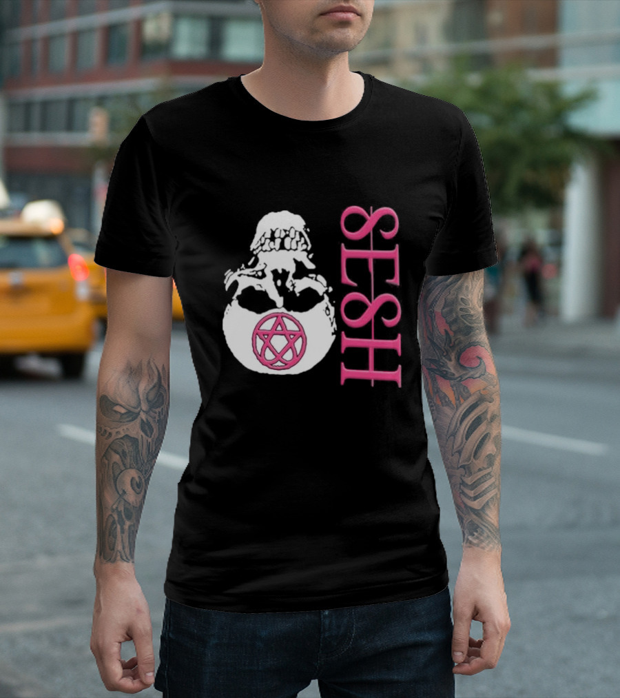 Team Sesh Skull Pentagram Seshagram T-Shirt