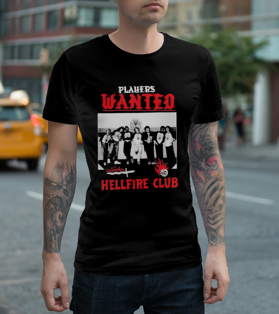 Players Wanted Hellfire Club Stranger Things Iconic Group Photo T-Shirt