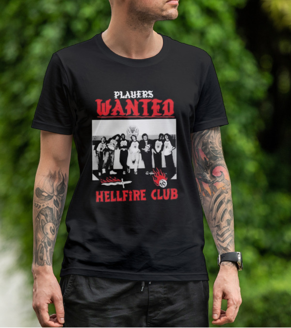 Players Wanted Hellfire Club Stranger Things Iconic Group Photo T-Shirt