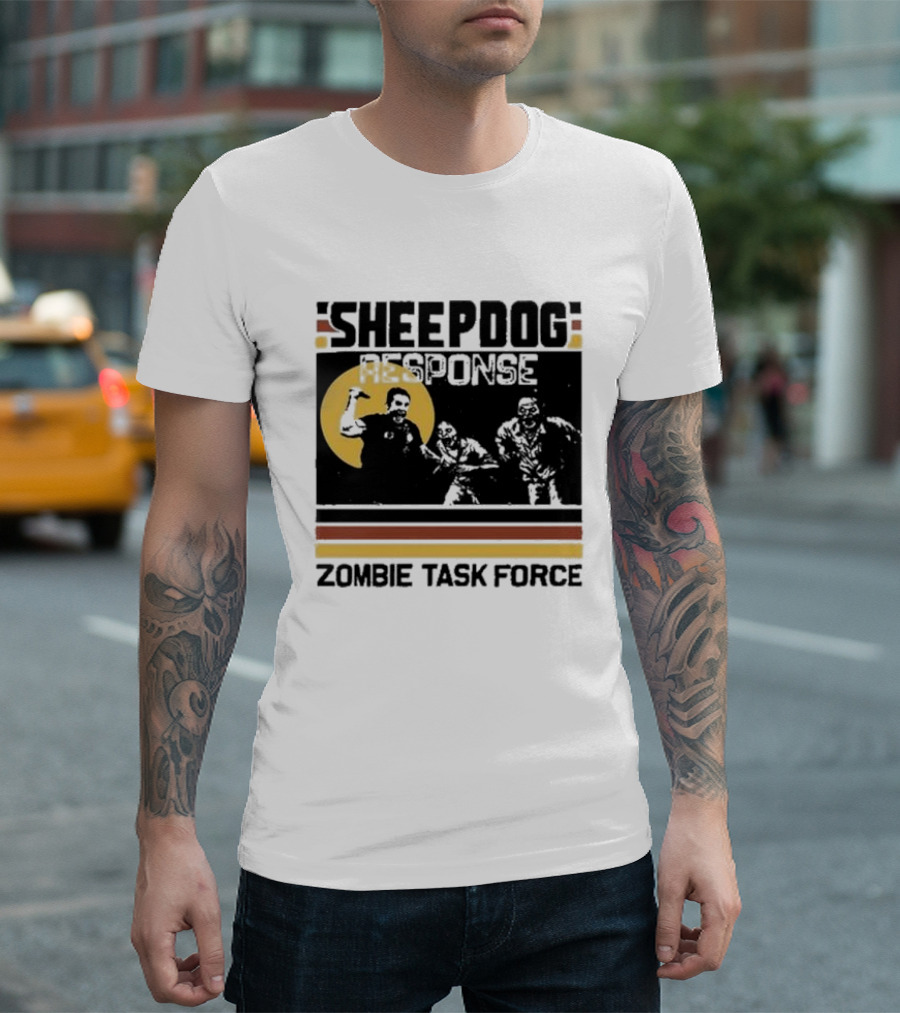 Tim Kennedy Sheepdog Response Zombie Task Force Team Badge T-Shirt