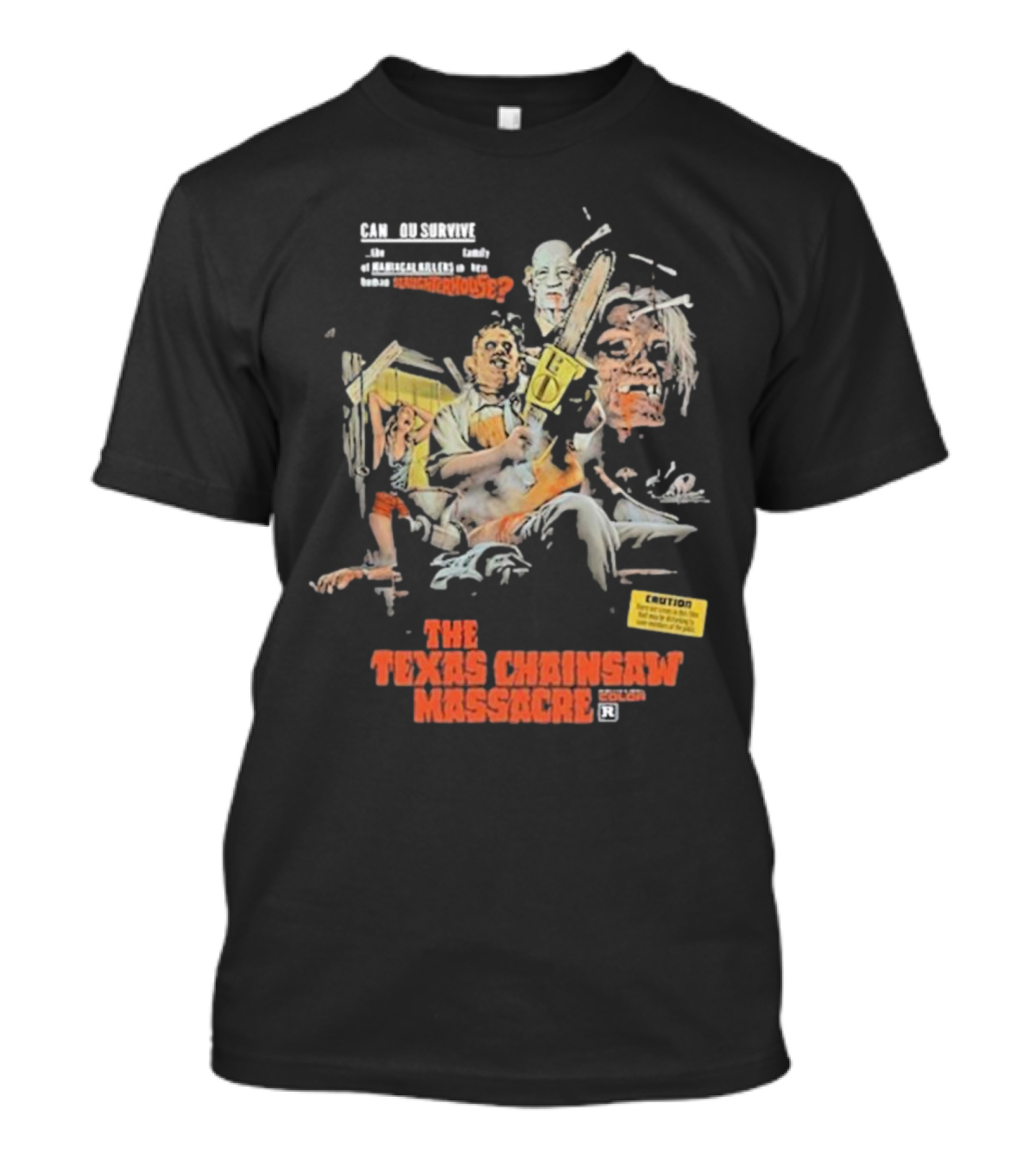 The Texas Chainsaw Massacre 50th Anniversary Cannibal House Horror Family Warning T-Shirt