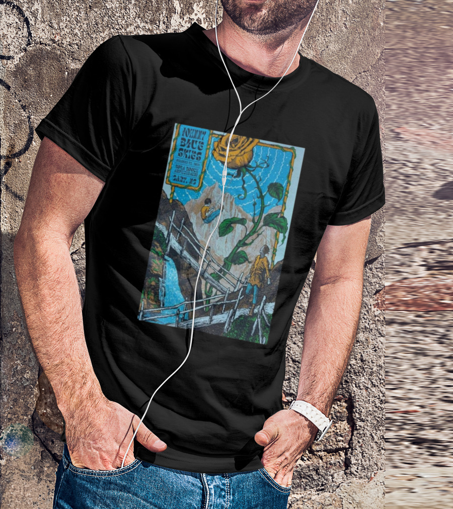 Johnny Blue Skies Sturgill Simpson Spiraling Rose Mountain Adventure Cary NC October 22 T-Shirt