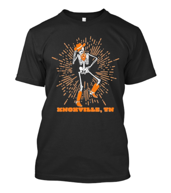 Knoxville TN Skeleton Cowboy Burst T-Shirt