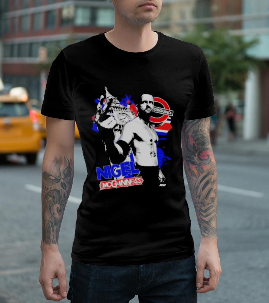 Nigel McGuinness AEW From the Underground London T-Shirt