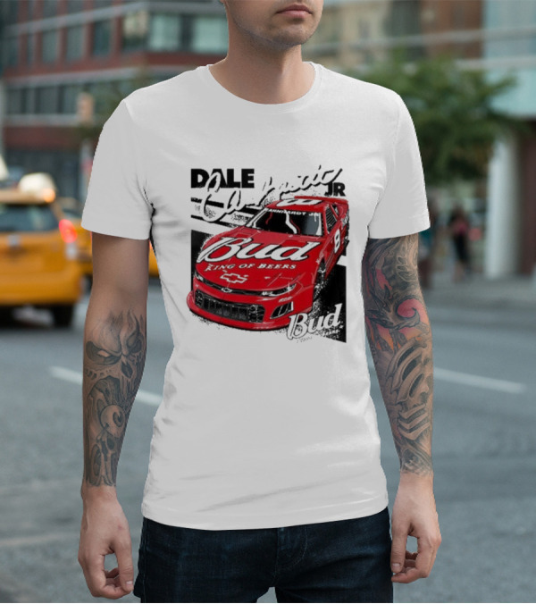 Dale Earnhardt Jr. Bud King Of Beers Chevrolet 9 Racing Car T-Shirt