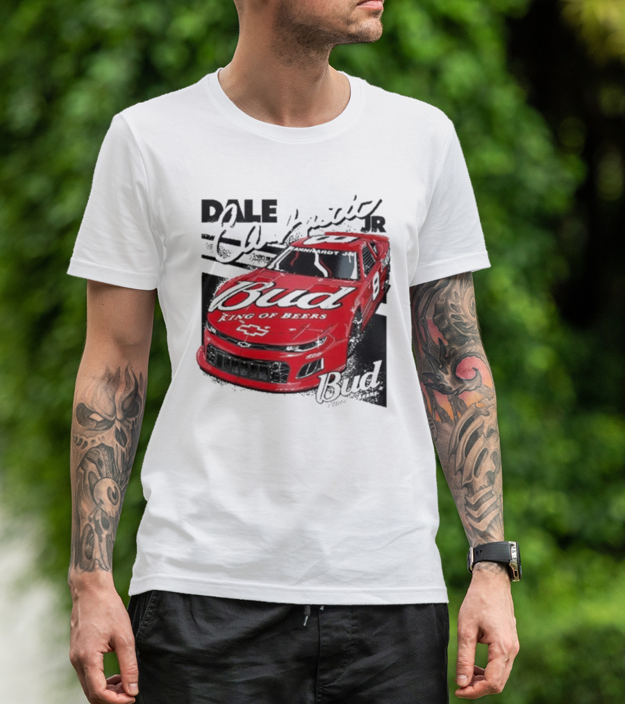 Dale Earnhardt Jr. Bud King Of Beers Chevrolet 9 Racing Car T-Shirt