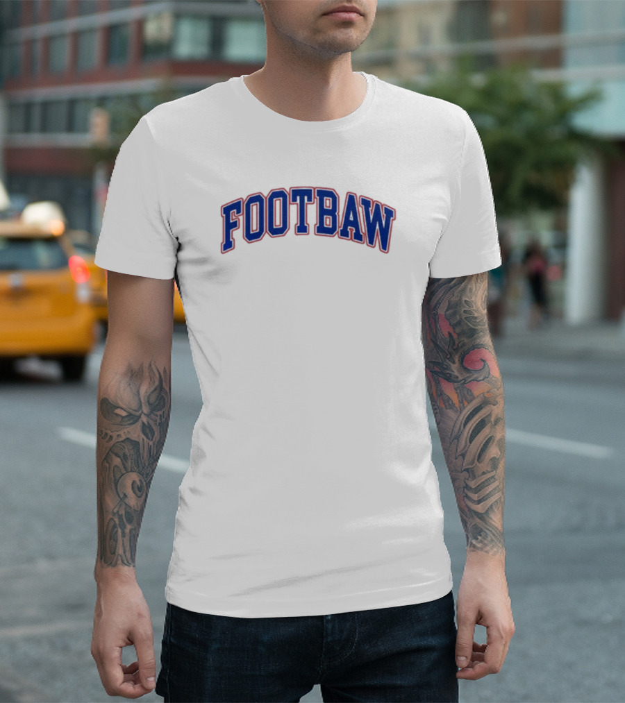 Footbaw Retro Sports Style Crewneck T-Shirt
