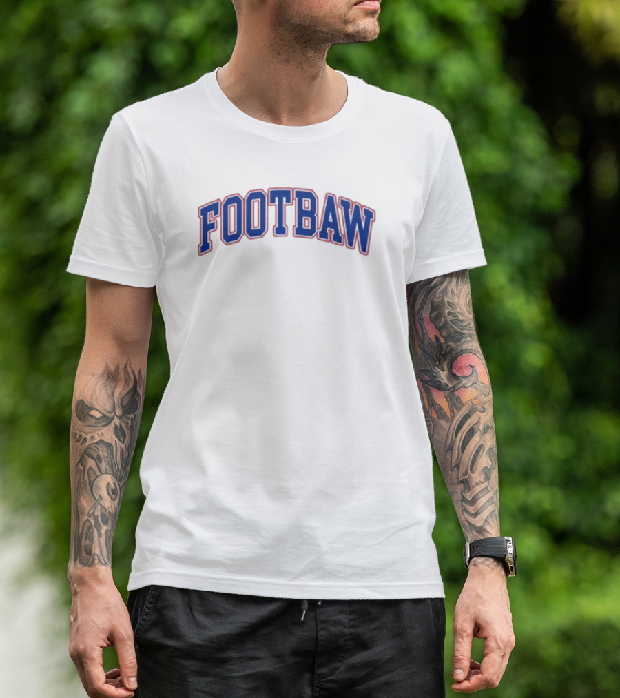 Footbaw Retro Sports Style Crewneck T-Shirt