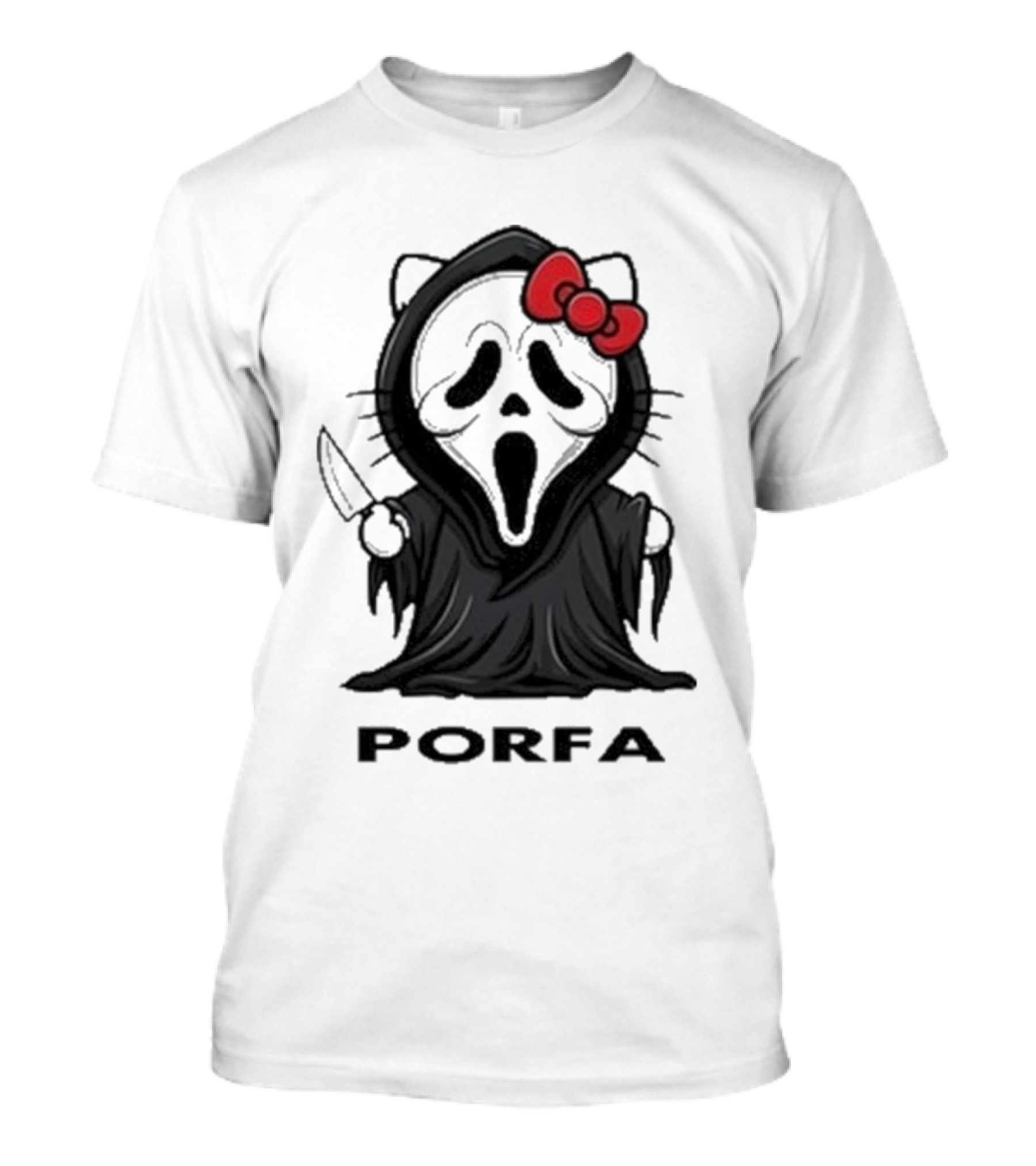 Hello Kitty Ghost Porfa Halloween T-Shirt