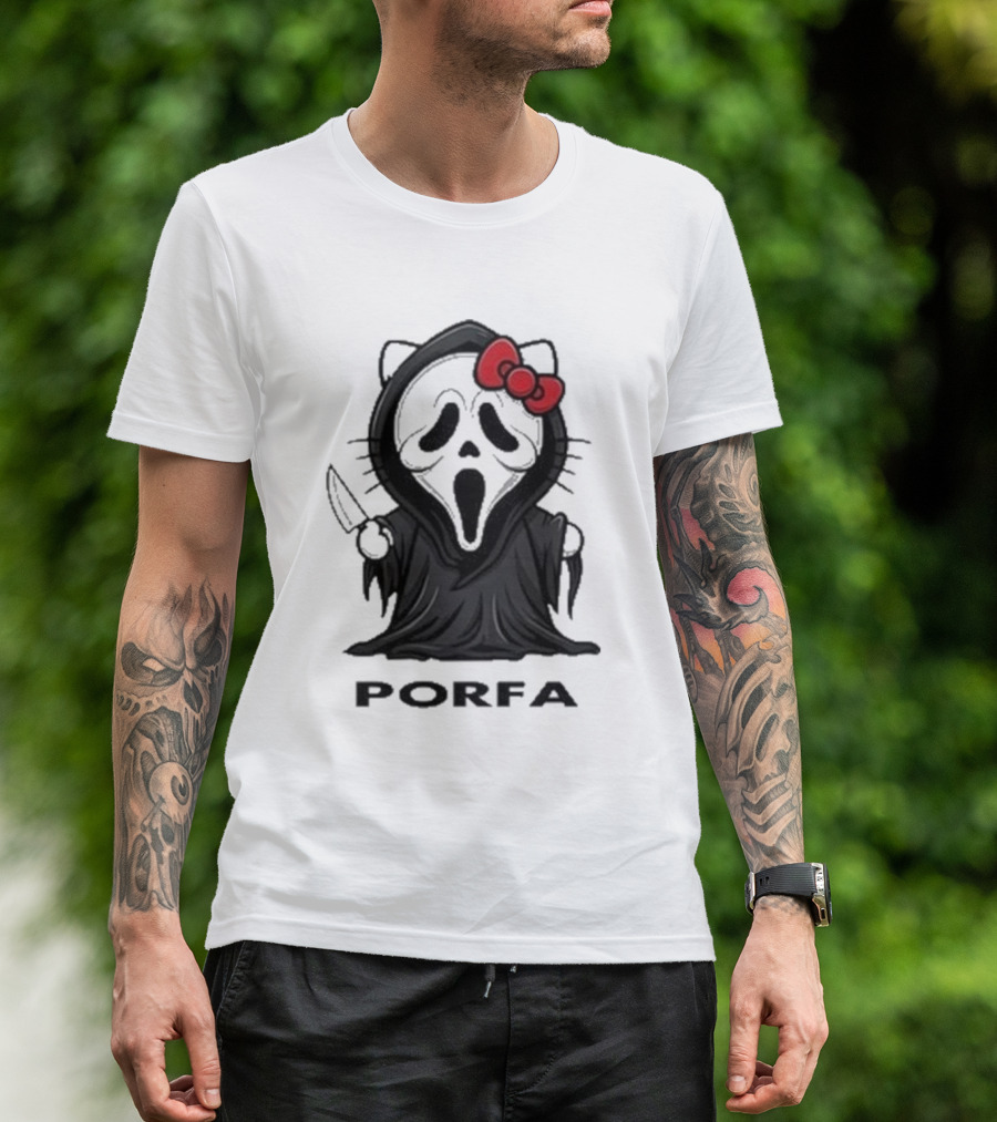 Hello Kitty Ghost Porfa Halloween T-Shirt