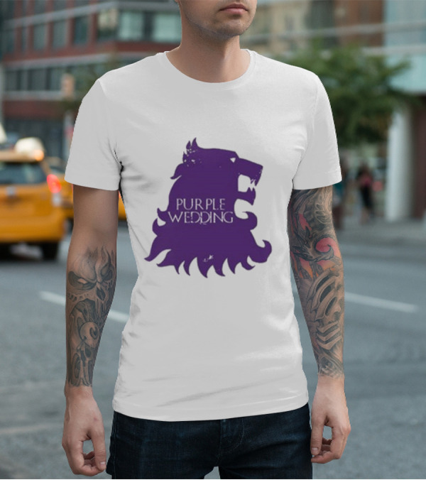 Purple Wedding Lannister Lion Crest T-Shirt