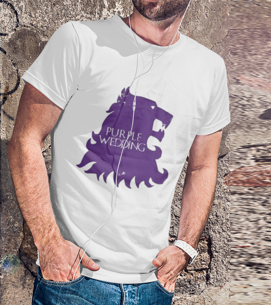 Purple Wedding Lannister Lion Crest T-Shirt