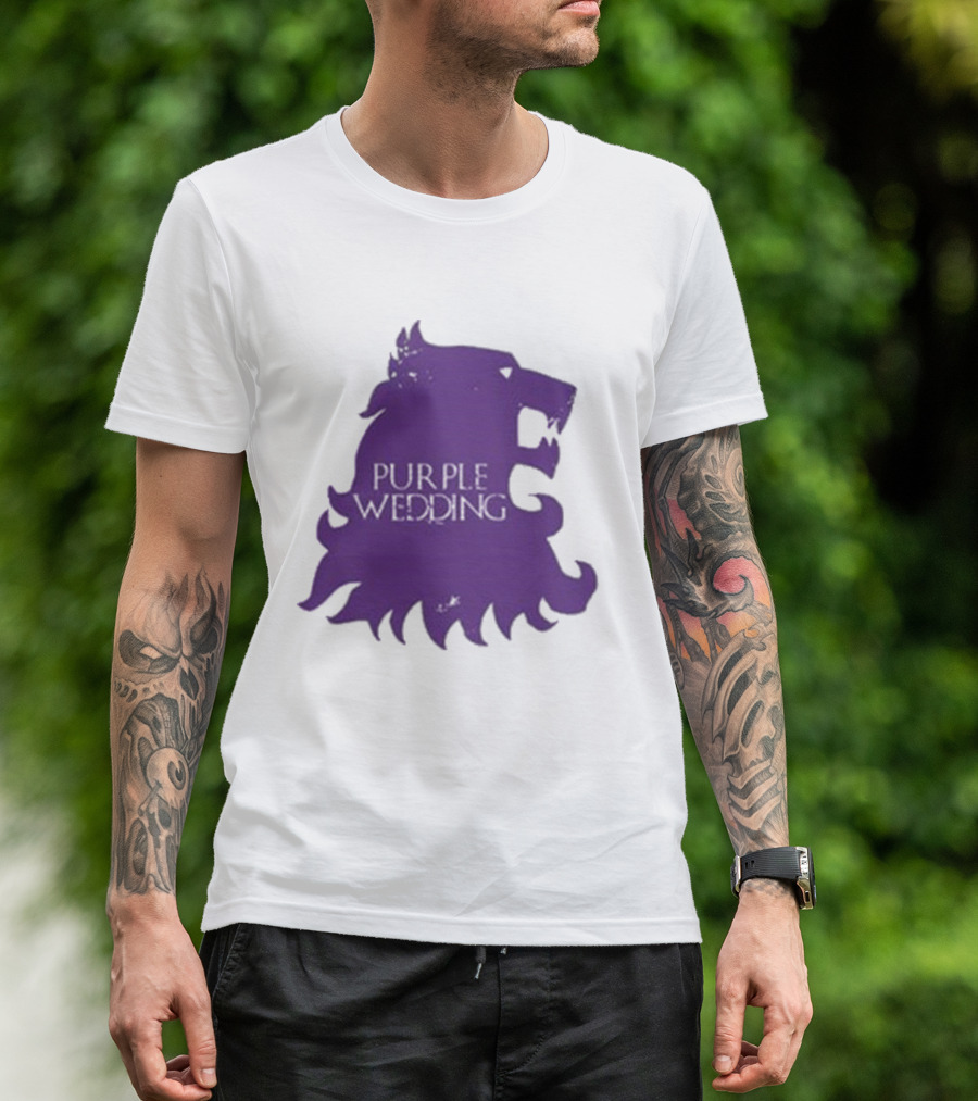 Purple Wedding Lannister Lion Crest T-Shirt