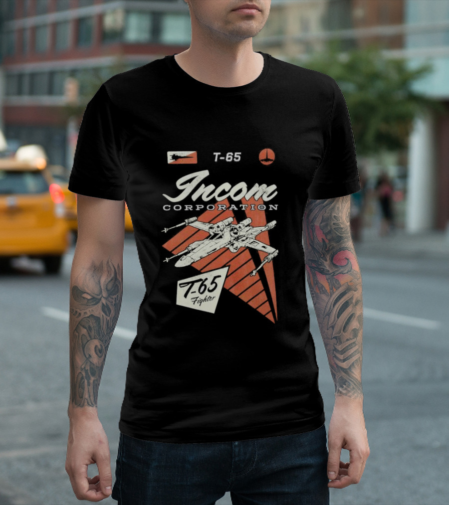 Incom Corporation T-65 Fighter Starship Graphic Retro T-Shirt