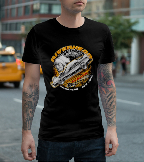 Riverhead Raceway Car Graphic Est 1940 Riverhead New York T-Shirt