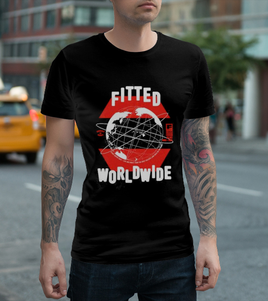 Live And Direct Fitted Worldwide Global Network T-Shirt