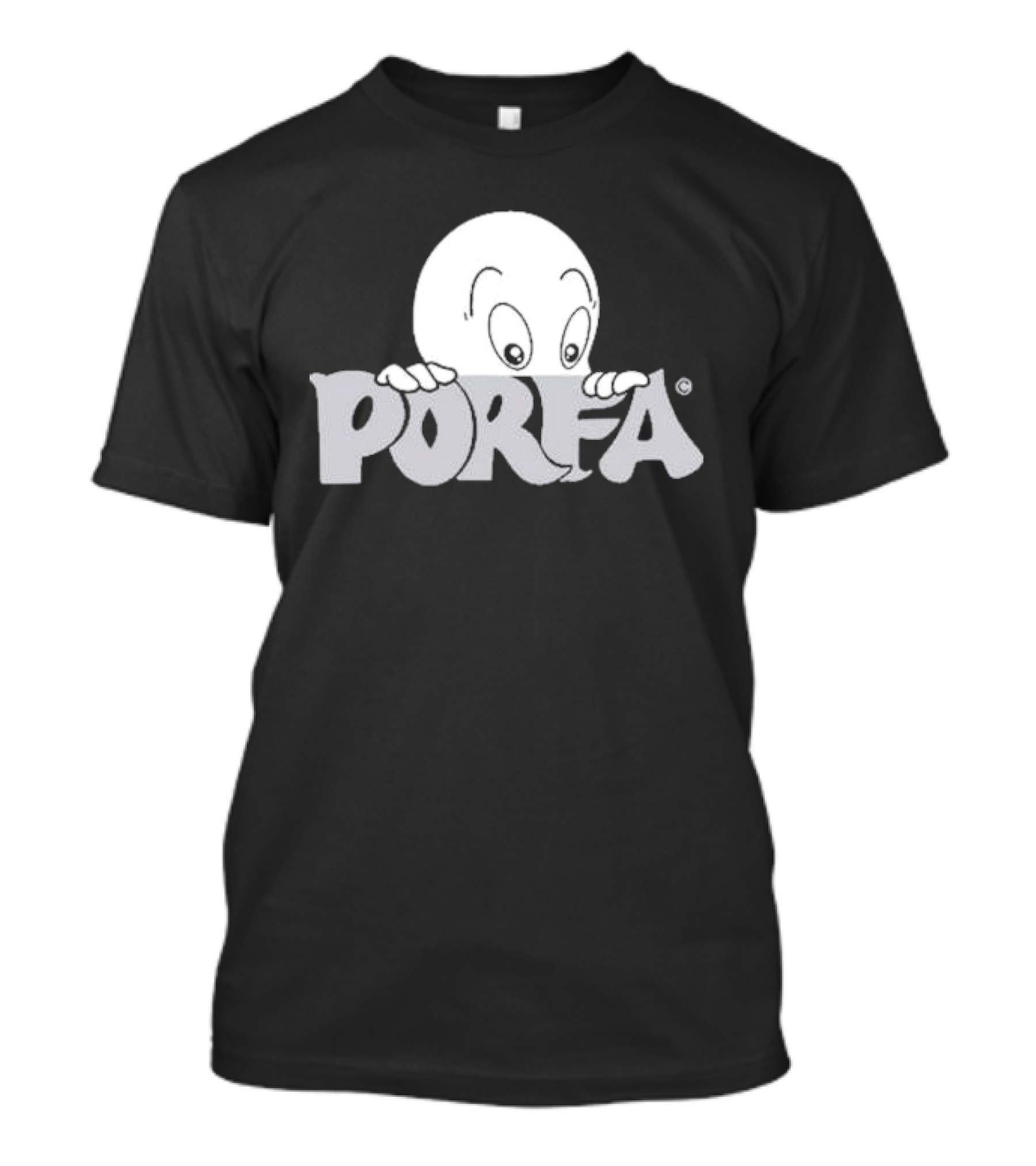 Por Favor Fall 2024 Porfa Caspa Character Peeking T-Shirt