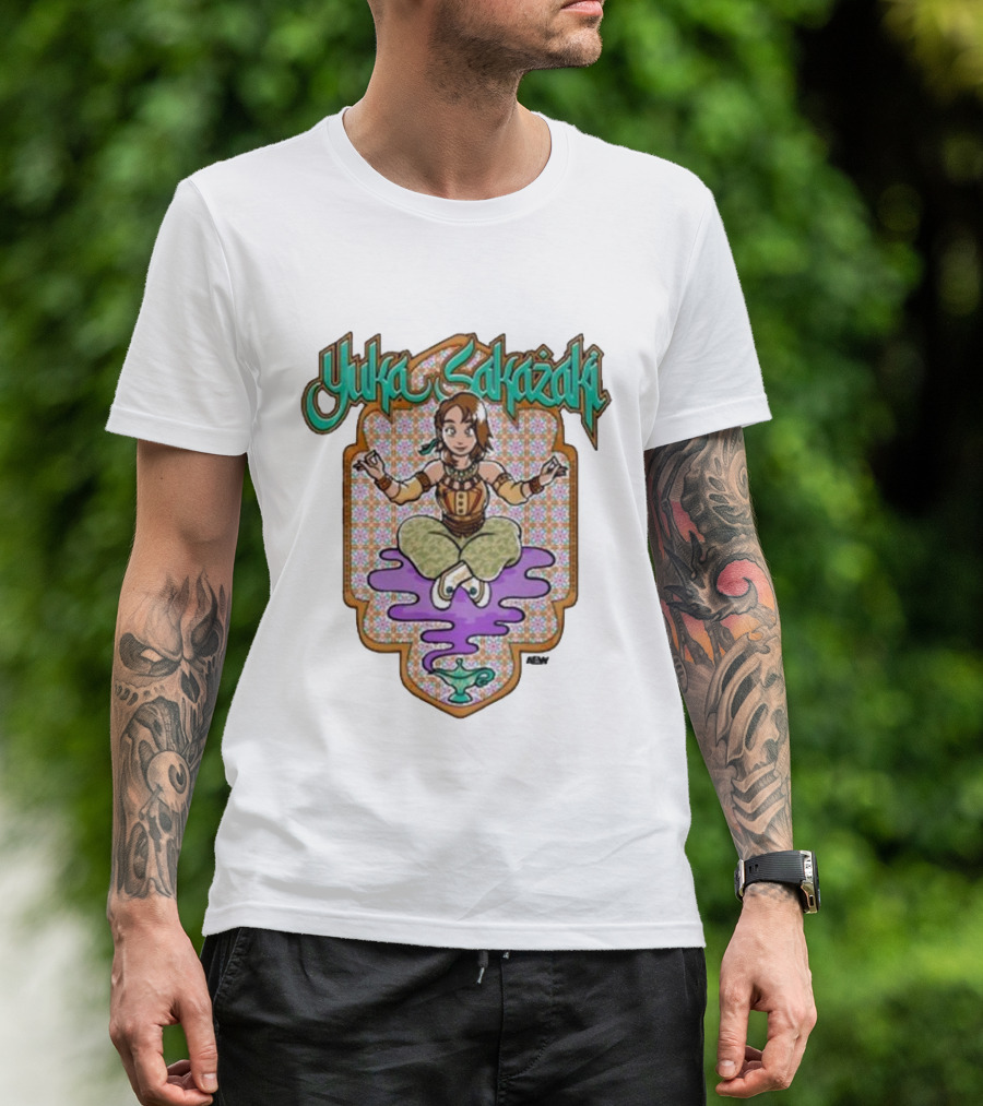 All Elite Wrestling AEW Yuka Sakazaki Floating Character T-Shirt