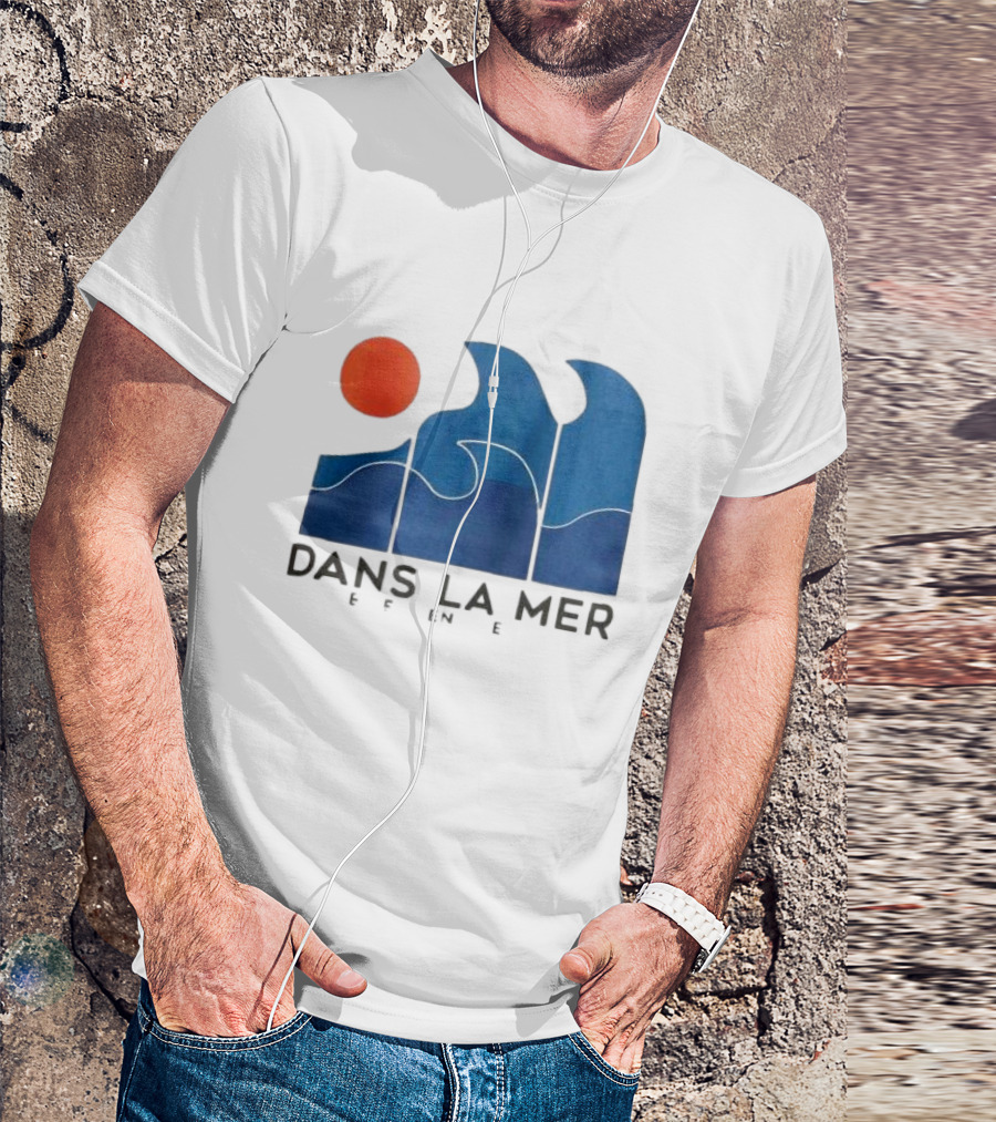 Dans La Mer Waves And Sun T-Shirt