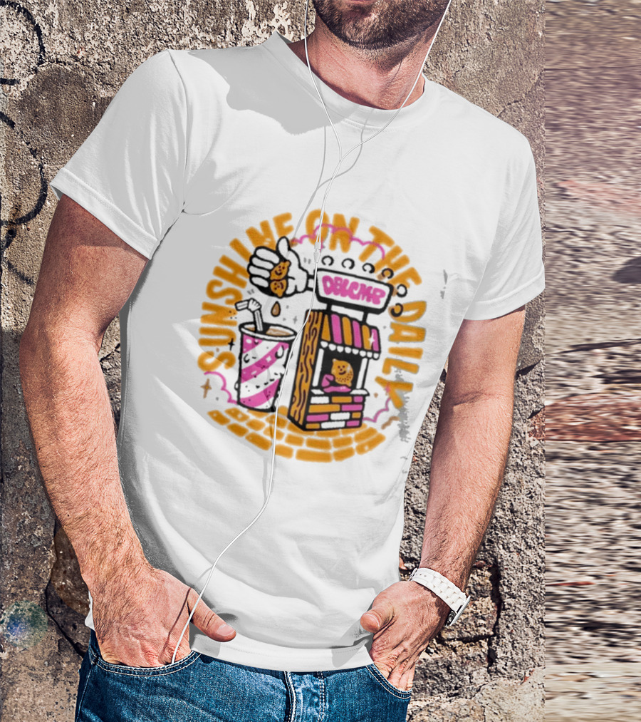Doublecamp Daydream Sunshine On The Daily Dumplings Drink Stand T-Shirt