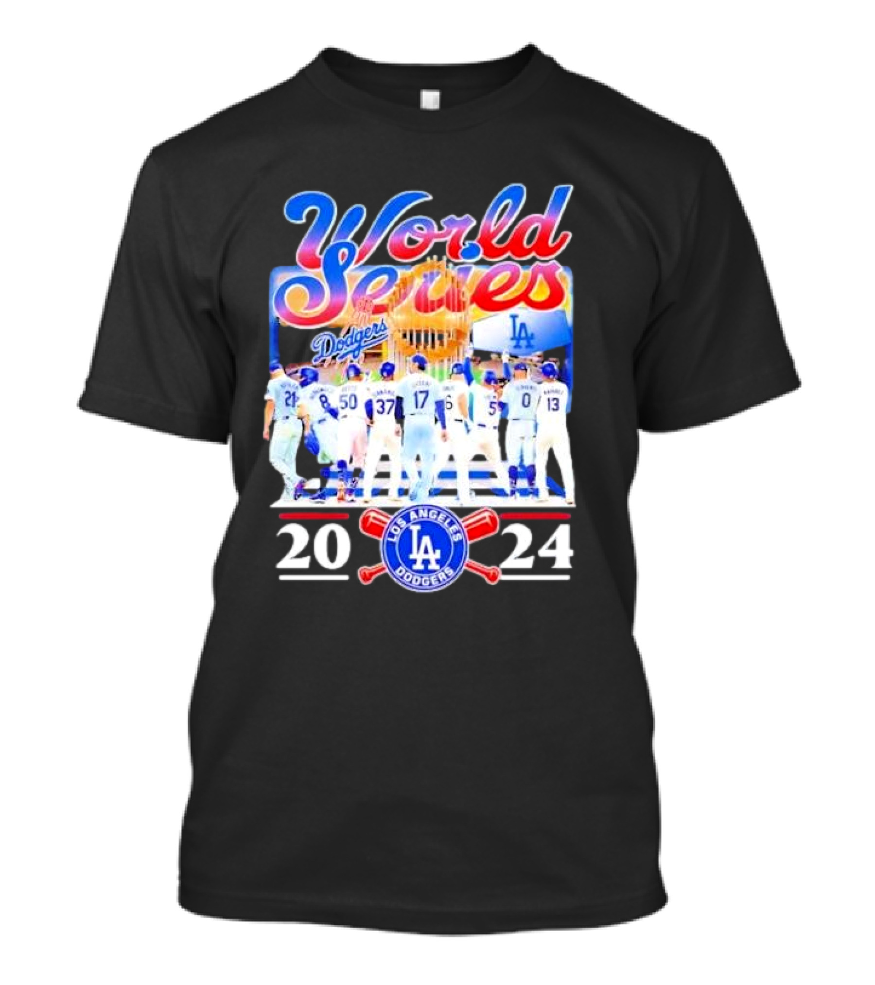 World Series 2024 Los Angeles Dodgers Champions Team T-Shirt