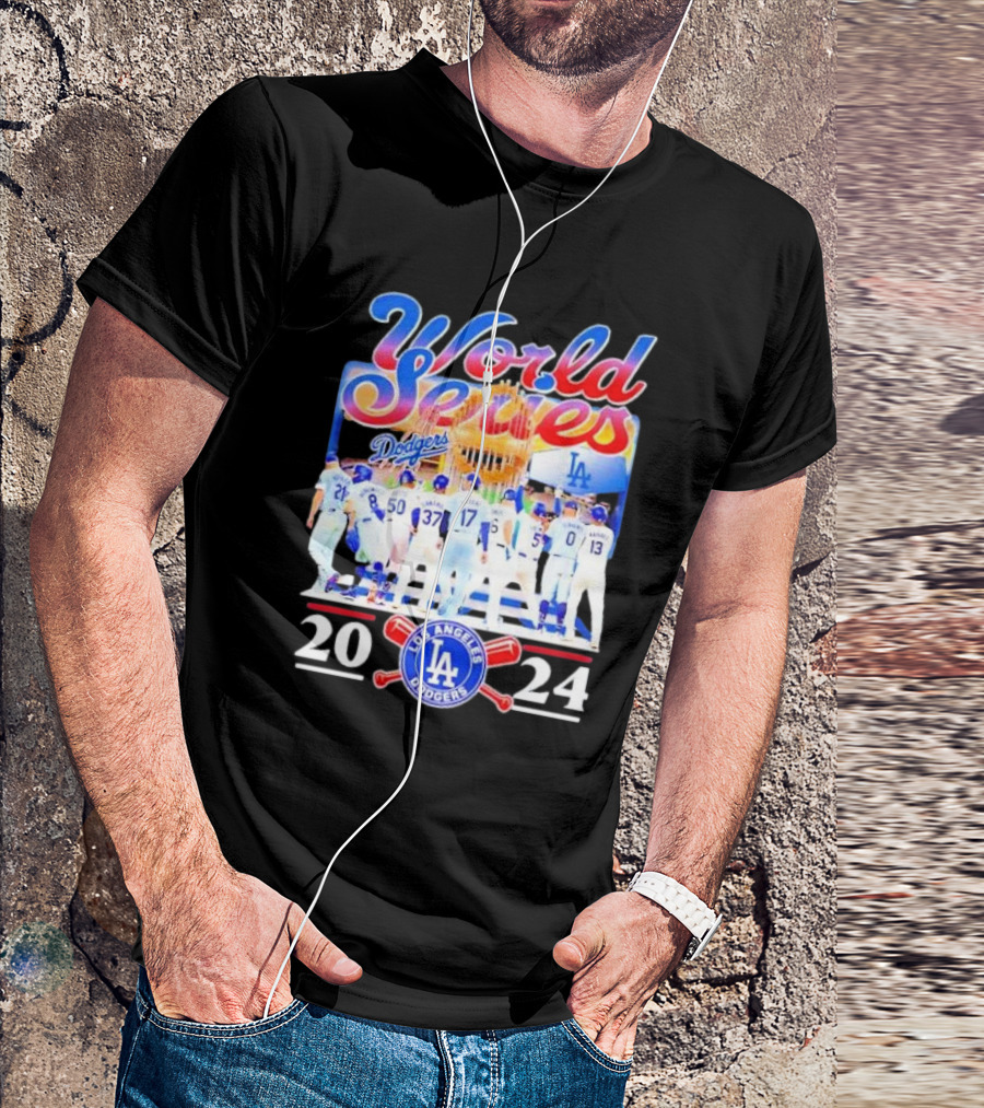 World Series 2024 Los Angeles Dodgers Champions Team T-Shirt