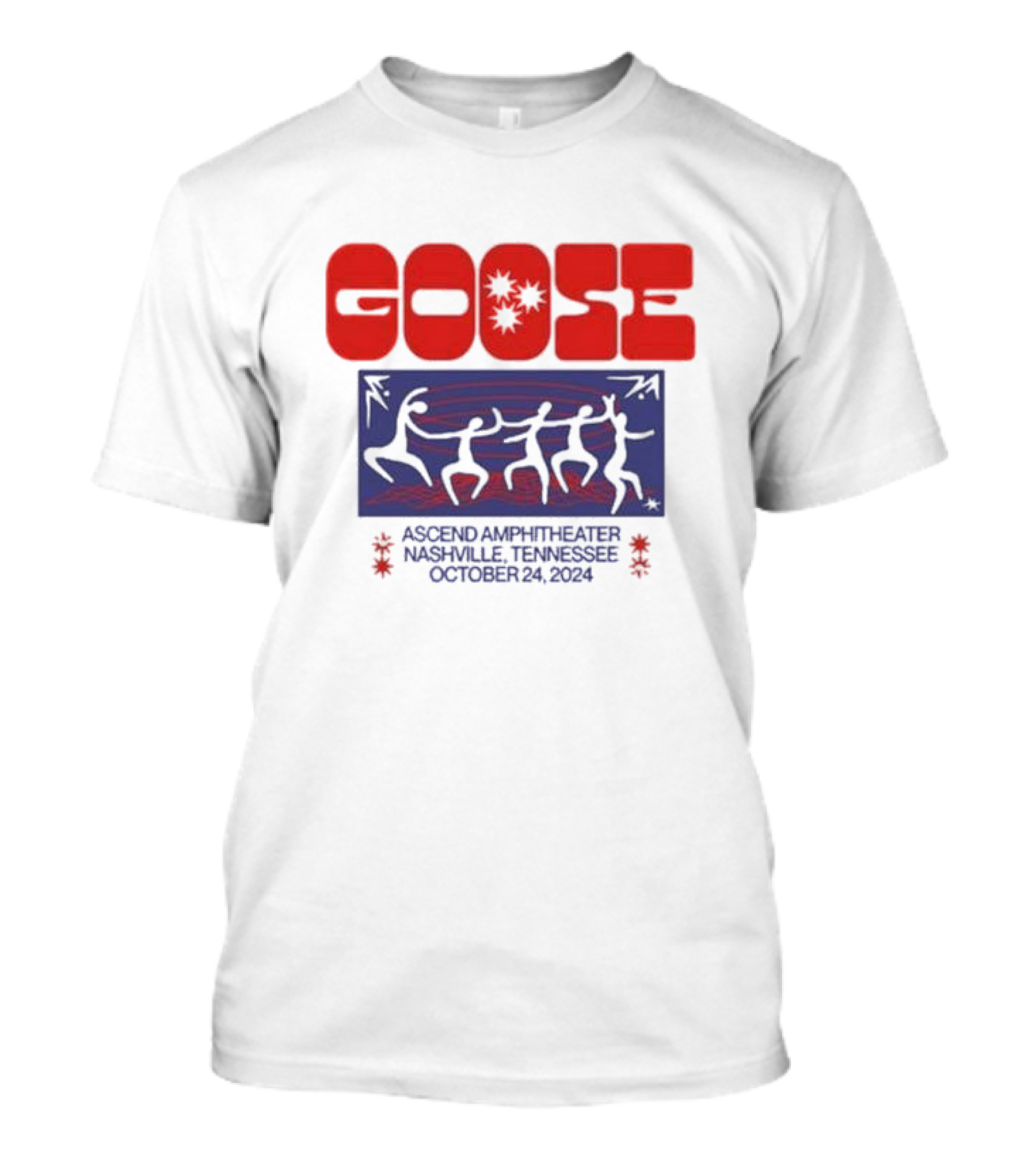Goose Ascend Amphitheater Nashville October 24 2024 Dancing Figures T-Shirt