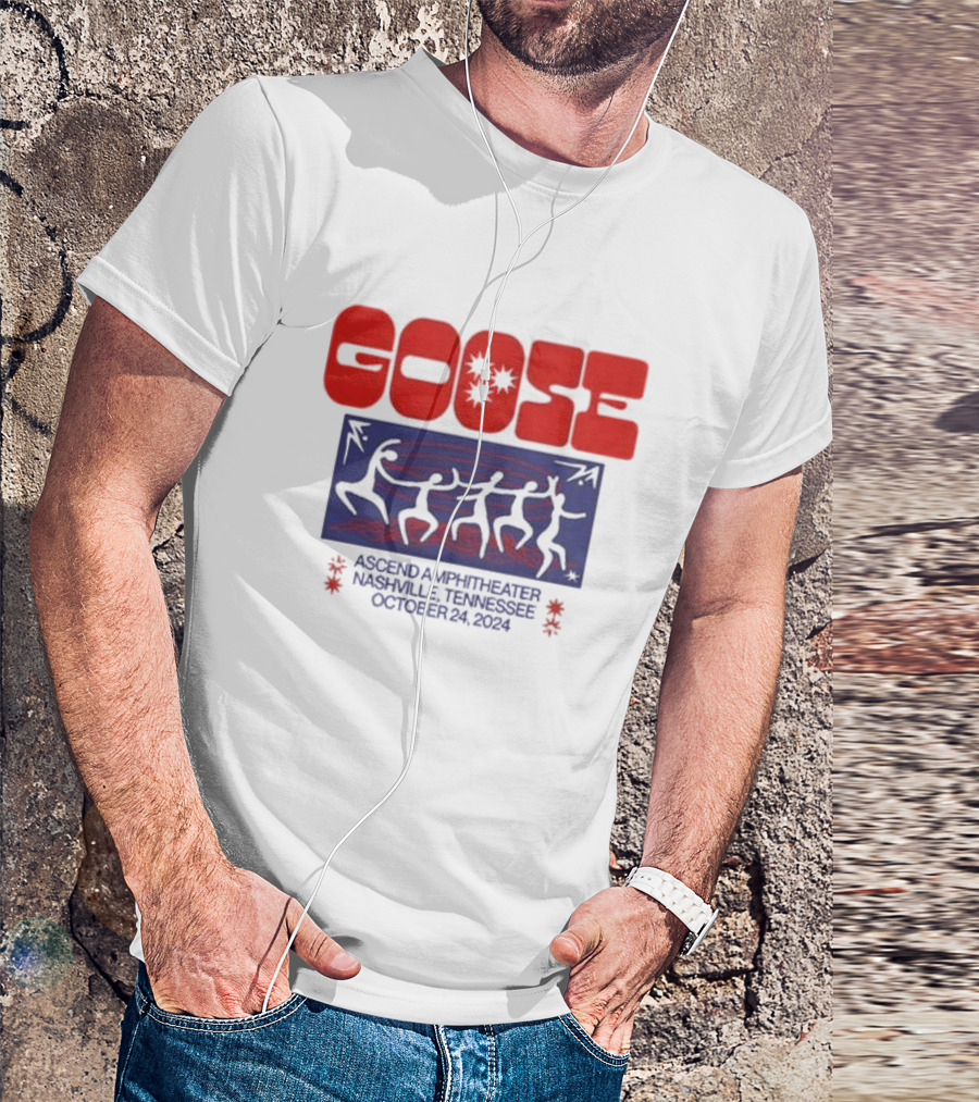 Goose Ascend Amphitheater Nashville October 24 2024 Dancing Figures T-Shirt