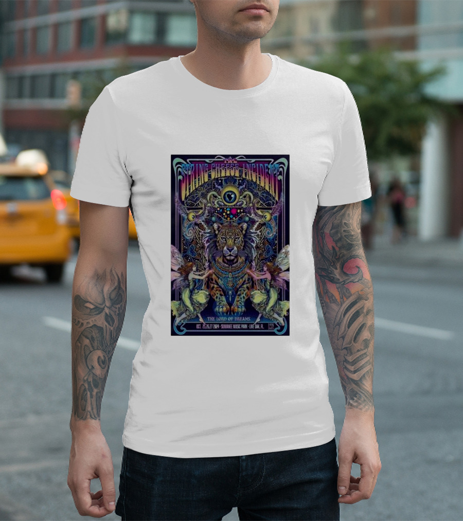 The String Cheese Incident The Lord Of Dreams Tiger Oct 25 26 27 2024 Suwannee Music Park Live Oak FL T-Shirt