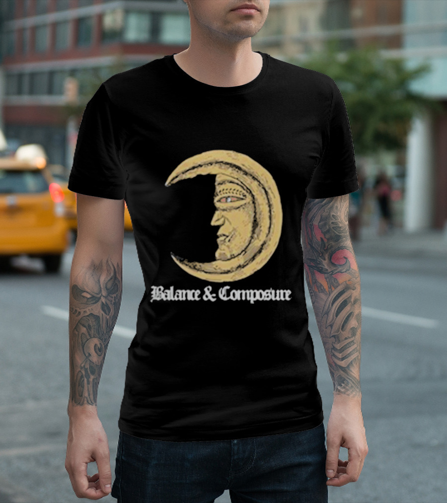 Balance And Composure Moon Face T-Shirt