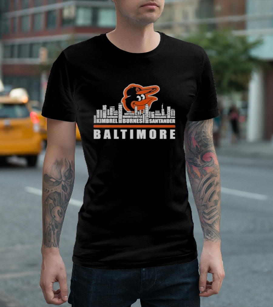 Baltimore Orioles Player Names Kimbrel Henderson Burnes Mountcastle Santander T-Shirt