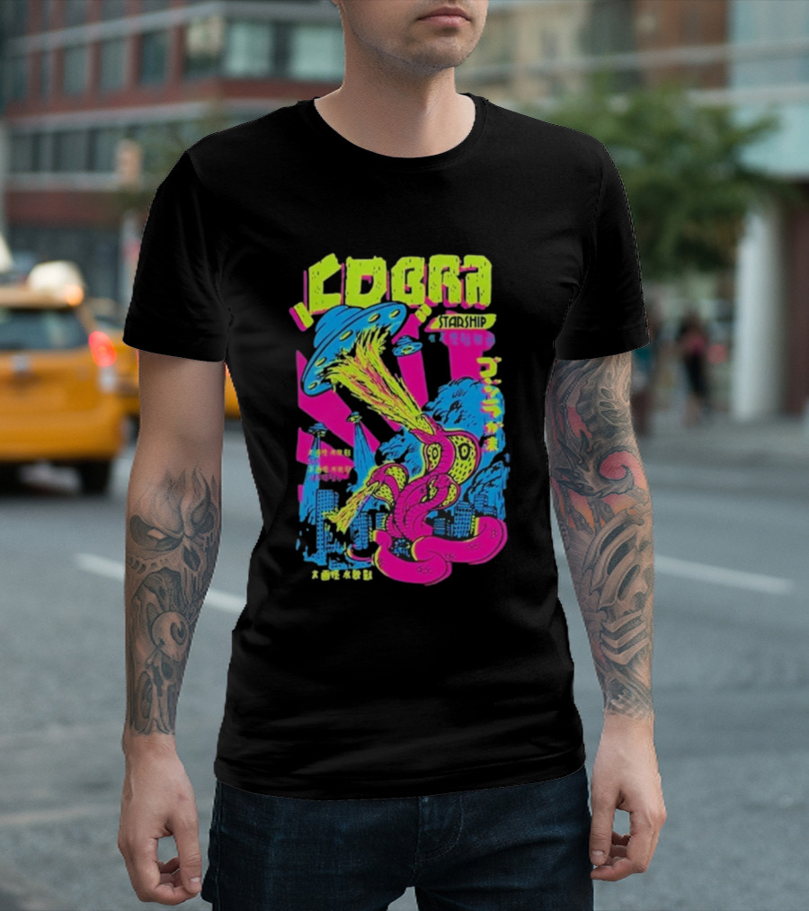 Cobra Starship Neon UFO Cobra Attack T-Shirt