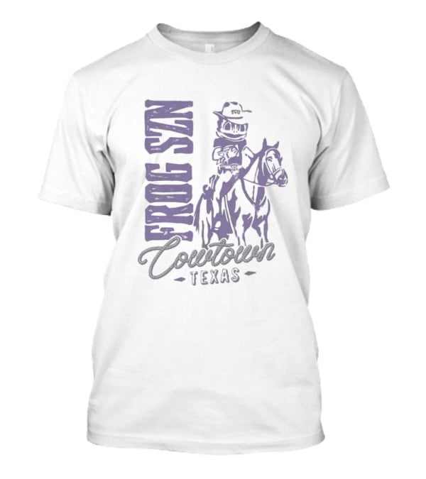 Frog Szn Cowtown Texas TCU Rider T-Shirt