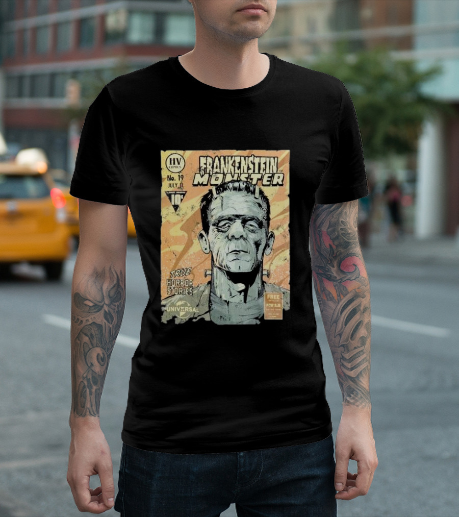 Frankenstein Monster True Horror Stories Universal HV Comics No. 19 July 17 T-Shirt