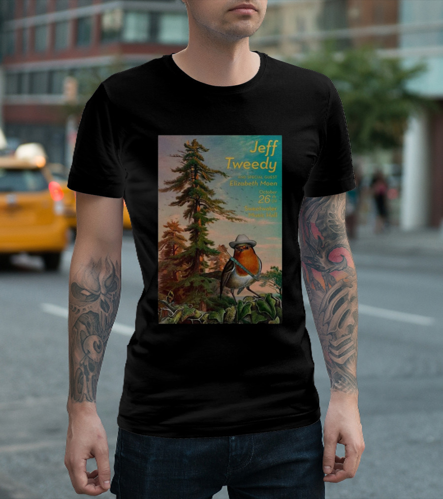 Jeff Tweedy With Elizabeth Moen October 26 2024 Sweetwater Music Hall Mill Valley Ca T-Shirt