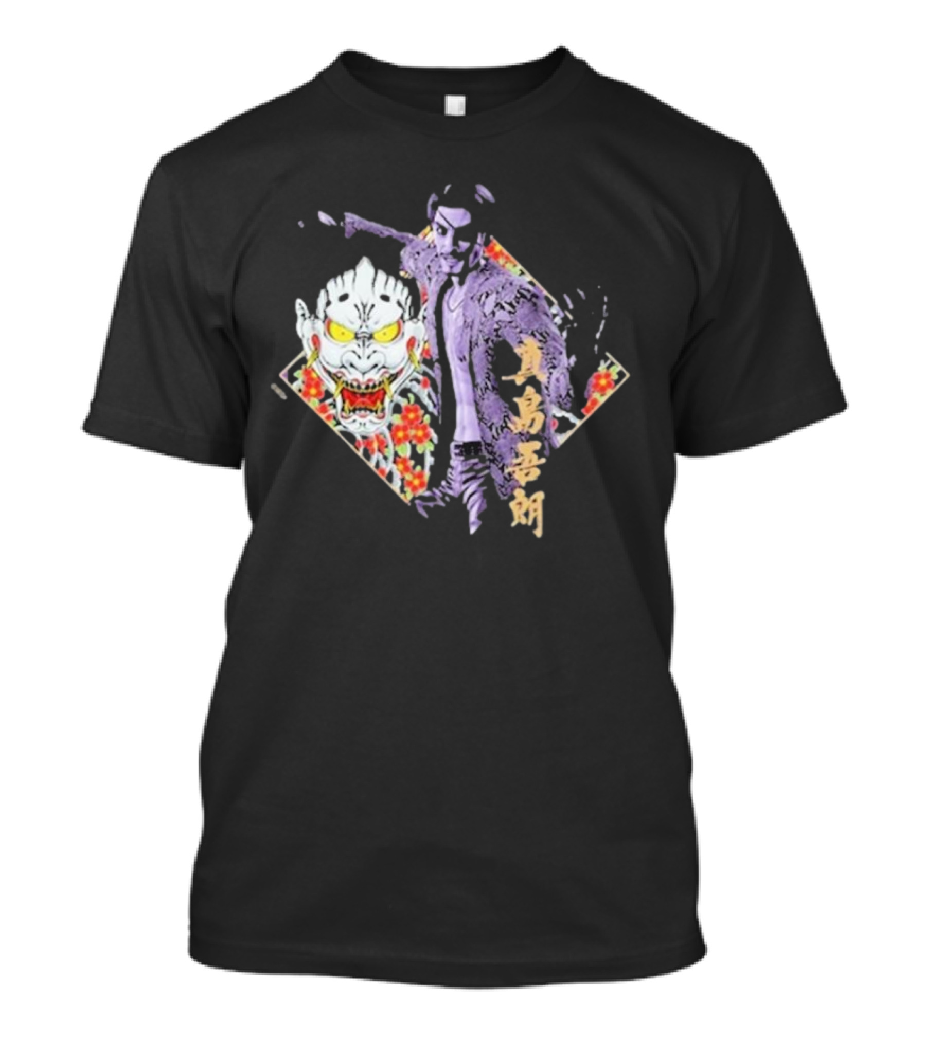 Like A Dragon Yakuza Goro Majima Oni Floral T-Shirt