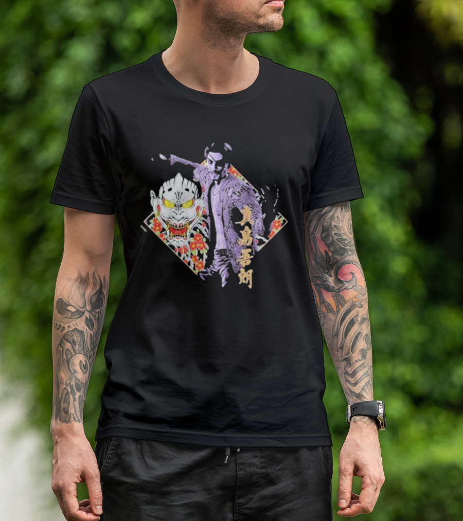 Like A Dragon Yakuza Goro Majima Oni Floral T-Shirt