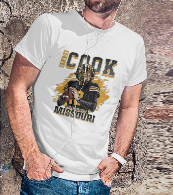 Brady Cook University Of Missouri Football Player T-Shirt