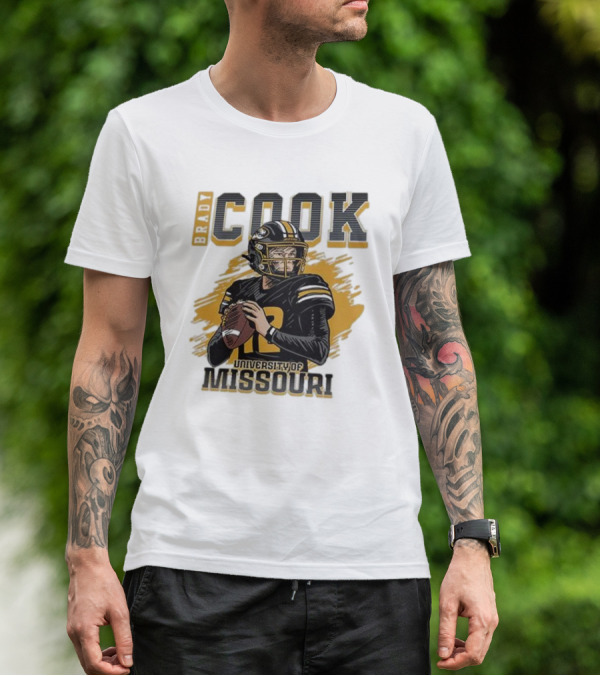 Brady Cook University Of Missouri Football Player T-Shirt