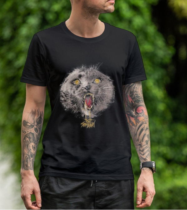 Church Pet Sematary Horror Cat Yellow Eyes Scream T-Shirt