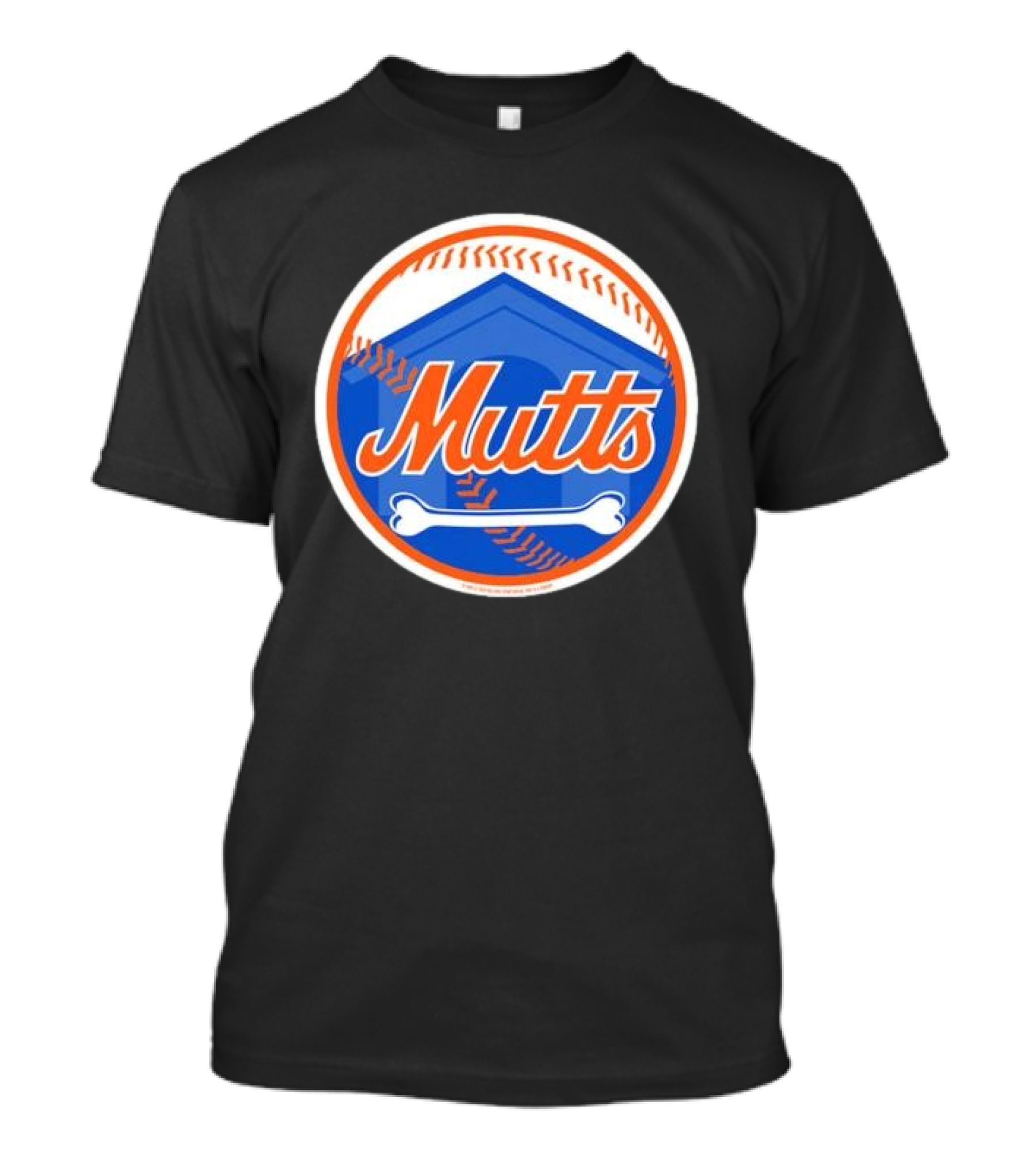 New York Mets Mutts 2024 Baseball Logo With Doghouse And Bone T-Shirt